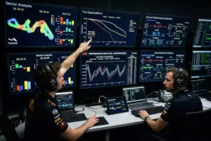 Dashboard de datos de telemetria F1 con graficos y estadísticas de rendimiento