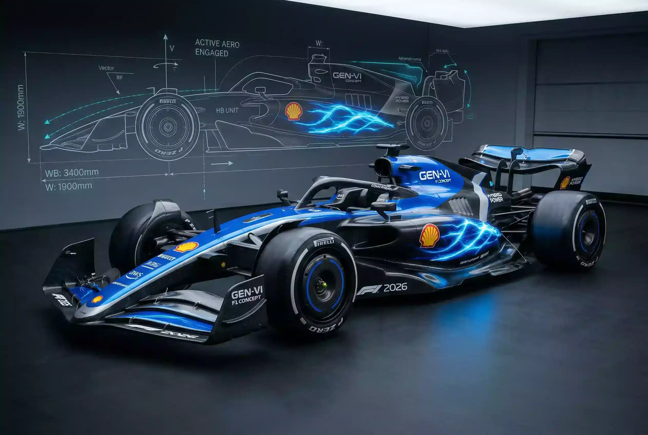 Nuevos monoplazas de F1 2026 con Active Aero y diseño compacto